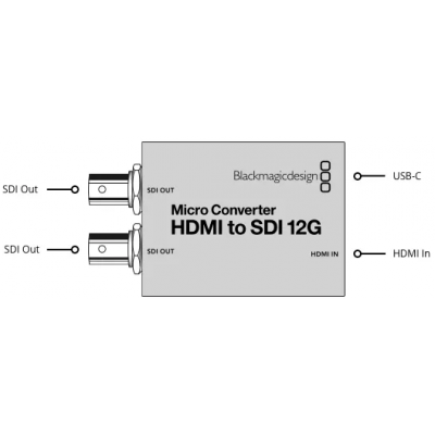 Микро-конвертер Blackmagic Design Micro Converter HDMI to SDI 12G wPSU (с блоком питания)