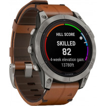 Умные часы Garmin Fenix 7 Pro Sapphire Solar Gray/Brown