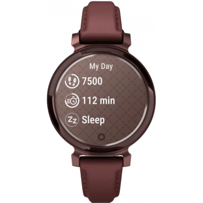 Умные часы Garmin Lily 2 Classic Dark Bronze/Mulberry Leather Band