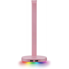 Подставка для наушников Razer Base Station V2 Chroma Quartz Pink