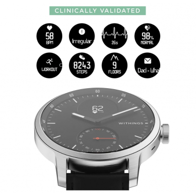 Гибридные часы Withings ScanWatch EKG 42mm