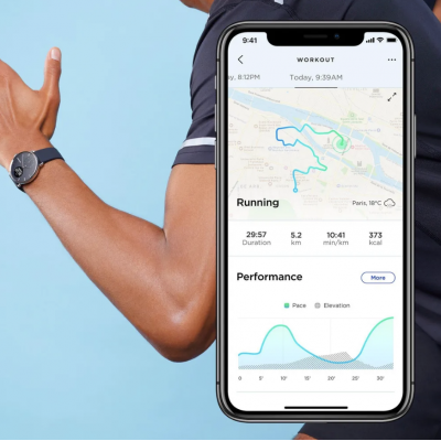 Гибридные часы Withings ScanWatch EKG 42mm