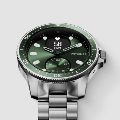 Гибридные часы Withings ScanWatch Horizon Green