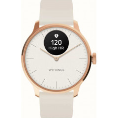 Гибридные часы Withings ScanWatch Light 37mm White Gold