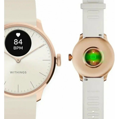 Гибридные часы Withings ScanWatch Light 37mm White Gold
