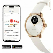 Гибридные часы Withings ScanWatch Light 37mm White Gold
